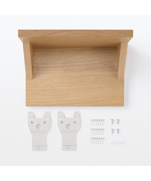 無印良品（MUJI） 壁に付けられる家具猫用ステップ オーク材突板 幅