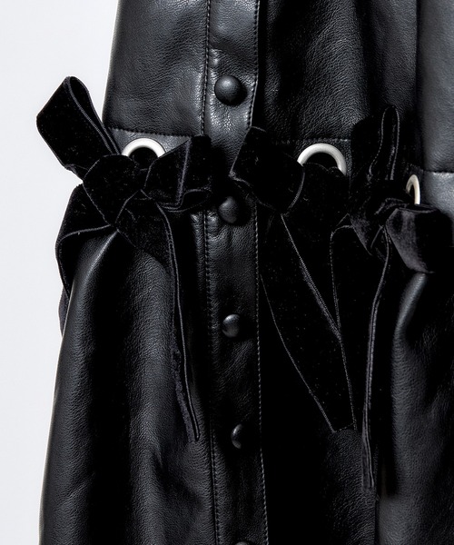 AVENCHUMU スカート Leather look hole ribbon skirt : ZOZOTOWN Yahoo