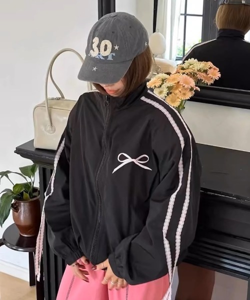 MEER. ZIP UP RIBBON BLOUSON メーアリボンブルゾン MEER. ZIP UP RIBBON BLOUSON メーアリボンブルゾン 【公式通販】