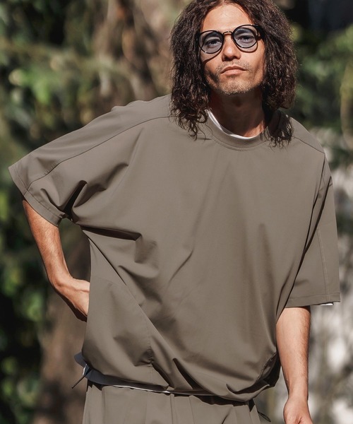 CAMBIO（カンビオ） tシャツ mt9458-Stretch Nylon Dolman Short