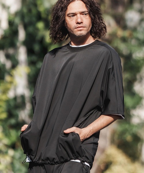 CAMBIO（カンビオ） tシャツ mt9458-Stretch Nylon Dolman Short