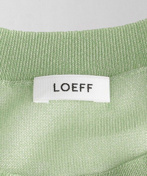 ニット セーター 「LOEFF」シアー クルーネック ニット プルオーバー レディース LOEFF ニット セーター 「LOEFF」シアー クルーネック プル