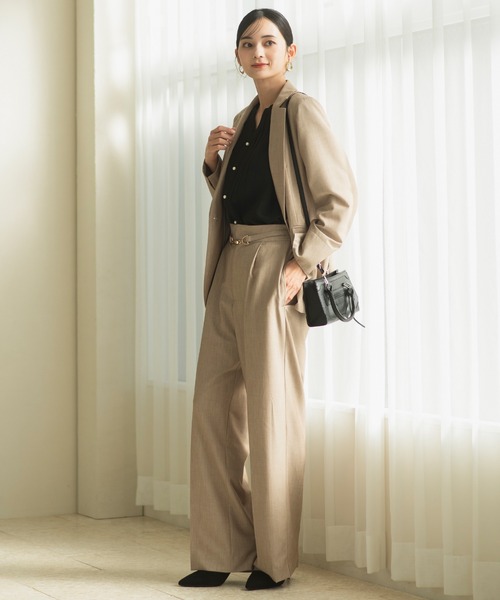 スーツ 「2025新作」「洗える/セットアップ対応」ワンボタンテーラード