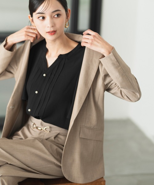 スーツ 「2025新作」「洗える/セットアップ対応」ワンボタンテーラード