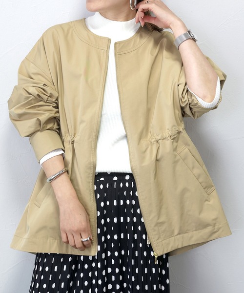 ノーカラーブルゾン　かなた sama smawarm ノーカラーブルゾン[品番：TKQJ0013349]｜TAKA-Q MEN