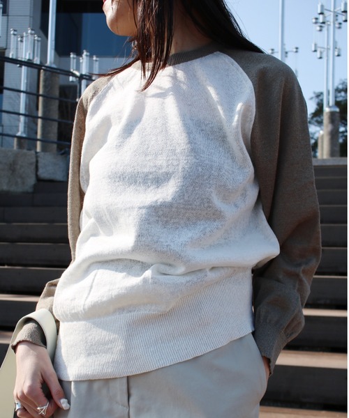 ニット セーター 「NOTHING WRITTEN」GRIN LINEN KNIT TOP レディース