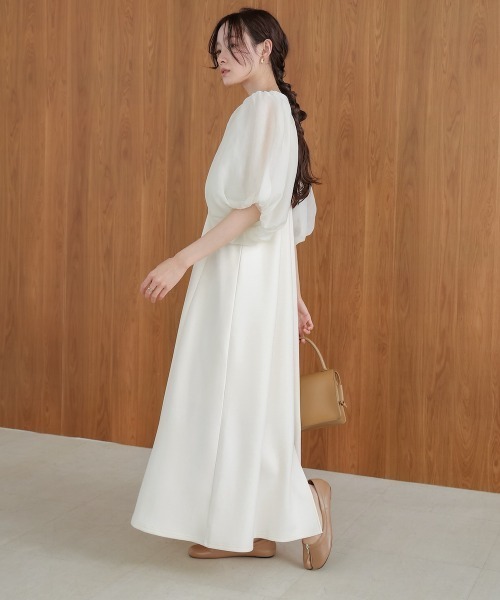 ワンピース 「S・Mサイズ展開」袖ボリュームポンチワンピース | BAB | 06
