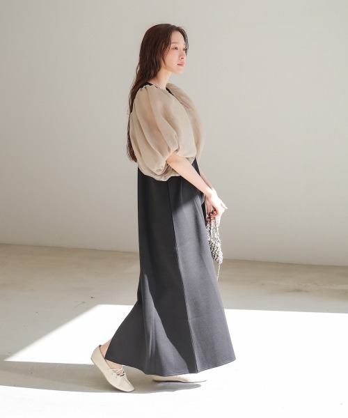 ワンピース 「S・Mサイズ展開」袖ボリュームポンチワンピース | BAB | 21