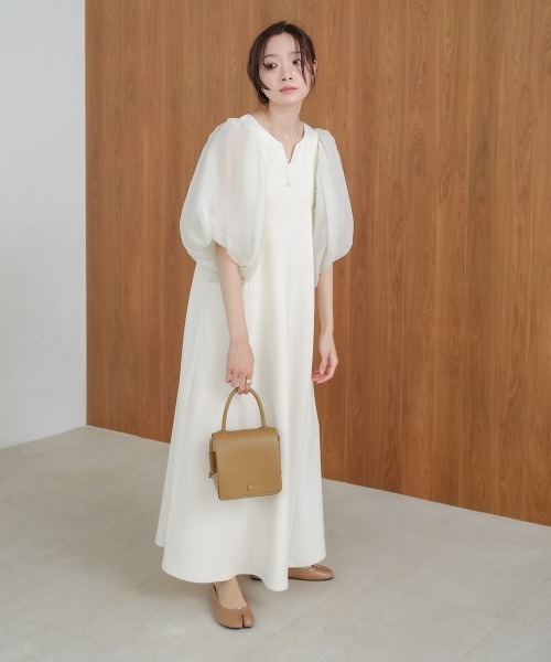 ワンピース 「S・Mサイズ展開」袖ボリュームポンチワンピース | BAB | 04