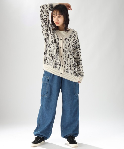 niko and…（ニコアンド） ニットカーディガン SHORT イエロー