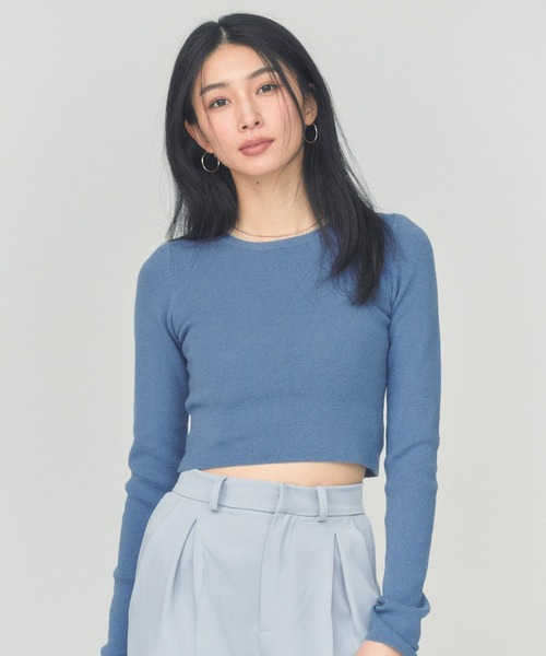 ニット セーター 「ZOZOTOWN限定カラー」SIMPLE SHORT KNIT レディース