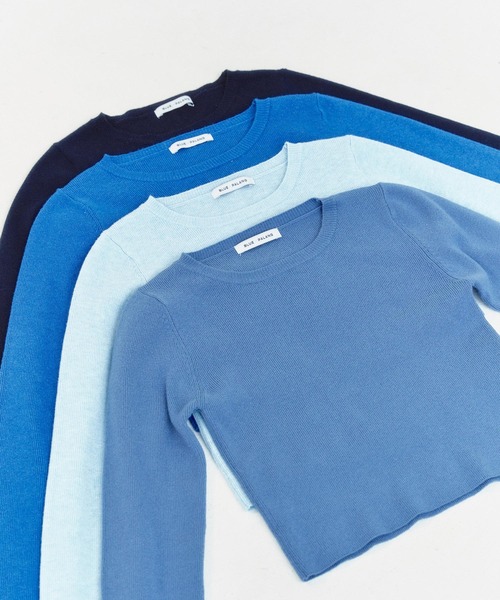 ニット セーター 「ZOZOTOWN限定カラー」SIMPLE SHORT KNIT レディース BLUE×PALANG ニット セーター 「ZOZOTOWN限定カラー」SIMPLE