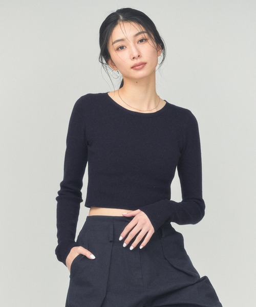 ニット セーター 「ZOZOTOWN限定カラー」SIMPLE SHORT KNIT レディース BLUE×PALANG ニット セーター 「ZOZOTOWN限定カラー」SIMPLE