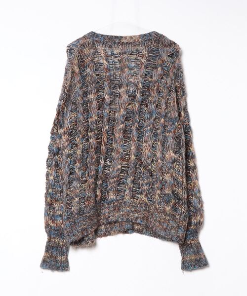 「mame」 ニットカーディガン 1 ブルー レディース_画像2