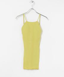 HAKUJI（ハクジ） キャミソール HAKUJI Random rib open back camisole
