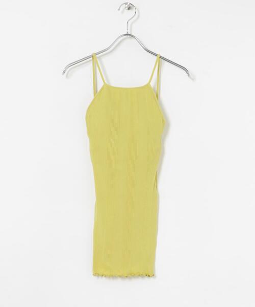 HAKUJI（ハクジ） キャミソール HAKUJI Random rib open back camisole
