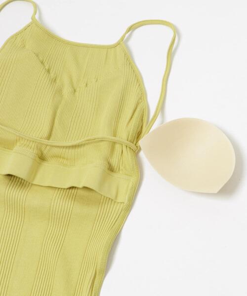 HAKUJI（ハクジ） キャミソール HAKUJI Random rib open back camisole