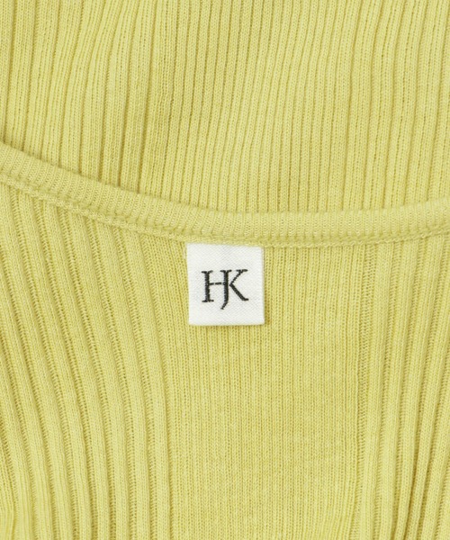 キャミソール HAKUJI　Random rib open back camisole HAKUJI / RANDOM RIB OPEN BACK CAMISOLE | Burnish