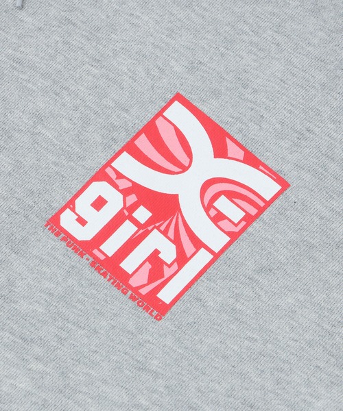 X-girl 「X-girl」 プルオーバーパーカー MEDIUM アッシュ