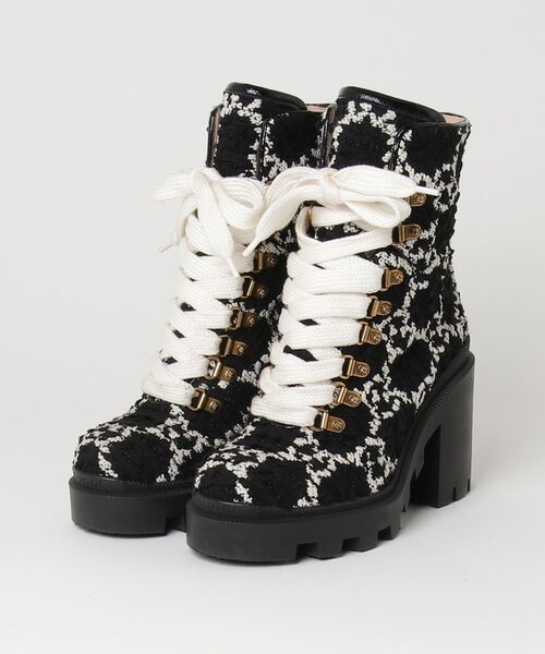 GUCCI Sylvie グッチ シルヴィ ショートブーツ 黒 厚底 GUCCI Sylvie Web Combat Boots | 39 – More Than You Can Imagine