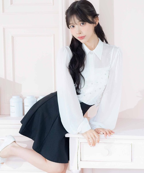 Tika（ティカ）　ミニワンピース Tika（ティカ） ワンピース 韓国ファッション ワンピース 七分袖