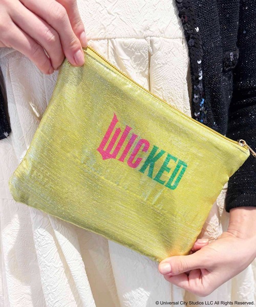 ウィキッド　ブランド・コラボレーショングッズ(キャセリーニ) グリンダ　ポーチ Casselini(キャセリーニ) 【WICKED× Casselini】刺繍ポーチ