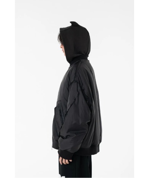 ma1 ma-1 DISCOVERED DEVILS EAR HOODIE DOWN MA-1 メンズ レディースの画像
