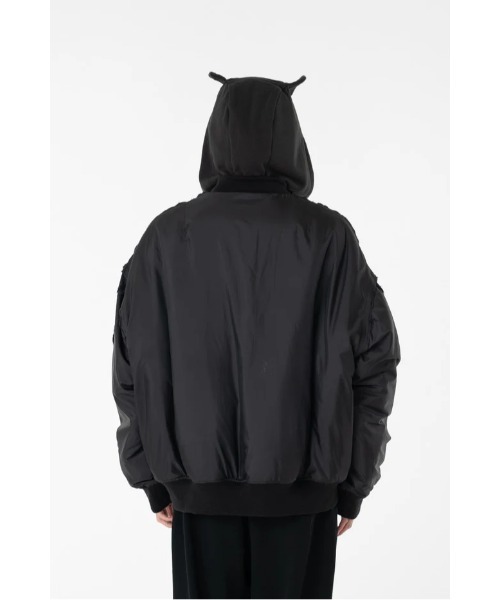 ma1 ma-1 DISCOVERED DEVILS EAR HOODIE DOWN MA-1 メンズ レディースの画像