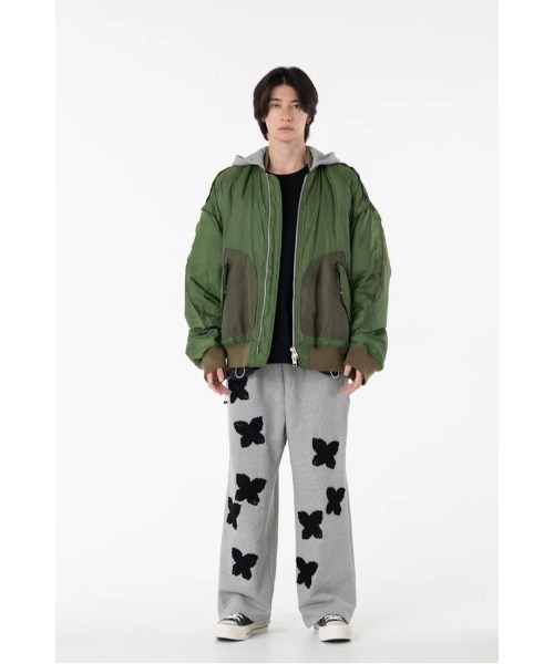 ma1 ma-1 DISCOVERED DEVILS EAR HOODIE DOWN MA-1 メンズ レディースの画像