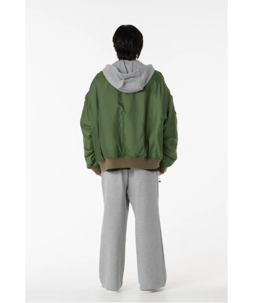 ma1 ma-1 DISCOVERED DEVILS EAR HOODIE DOWN MA-1 メンズ レディースの画像