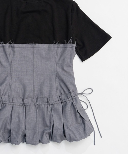 MAISON SPECIAL ドッキングバルーンTee（ホワイト） MAISON SPECIAL tシャツ Docking Balloon Hem T-shirt