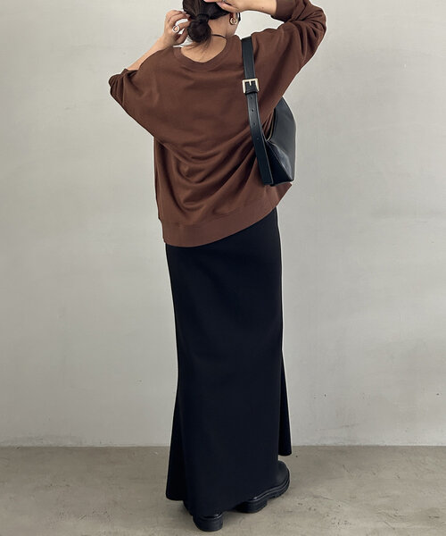 「LOUNGEDRESS」 スウェットカットソー FREE グリーン レディース Loungedress 「LOUNGEDRESS」 スウェットカットソー FREE