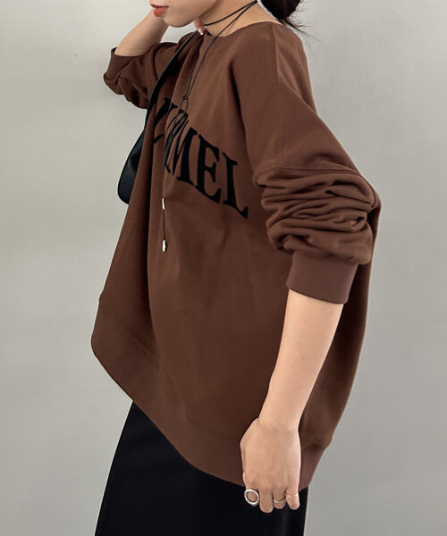 「LOUNGEDRESS」 スウェットカットソー FREE グリーン レディース Loungedress 「LOUNGEDRESS」 スウェットカットソー FREE