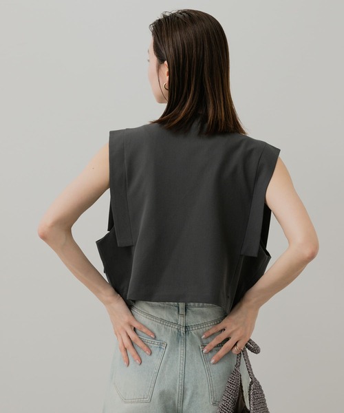 ベスト ジレ クロップドベスト レディース SENSE OF PLACE by URBAN RESEARCH ベスト ジレ レース