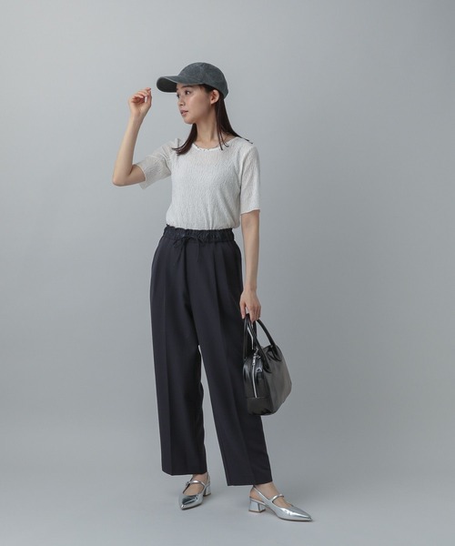 GLOBAL WORK（グローバルワーク） tシャツ 半袖 レースシアープル