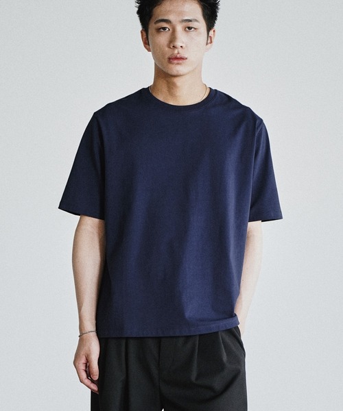 WYM LIDNM tシャツ EXTRA FINE COTTON BASIC TEE -SLIM CROPPED FIT-(V