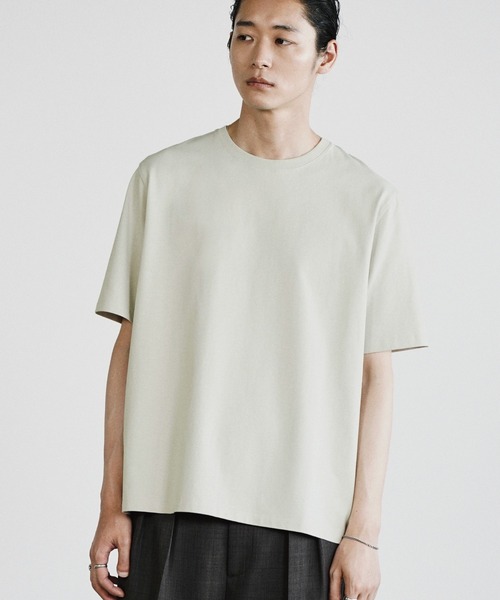 WYM LIDNM tシャツ EXTRA FINE COTTON BASIC TEE -SLIM CROPPED FIT-(V