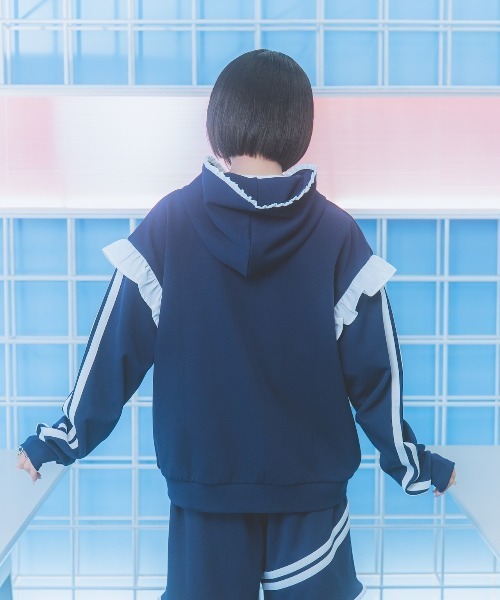 Hauls ジャージ フリル天使フード付きジャージ レディース