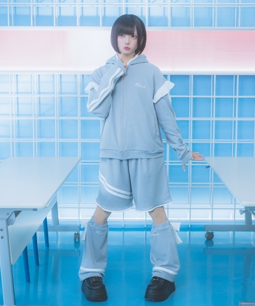 Hauls ジャージ フリル天使フード付きジャージ レディース