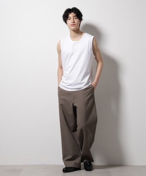 シルキースムースノースリーブT ◇シルキースムースノースリーブT（Tシャツ/カットソー）｜LE