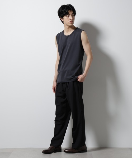 シルキースムースノースリーブT ◇シルキースムースノースリーブT（Tシャツ/カットソー）｜LE