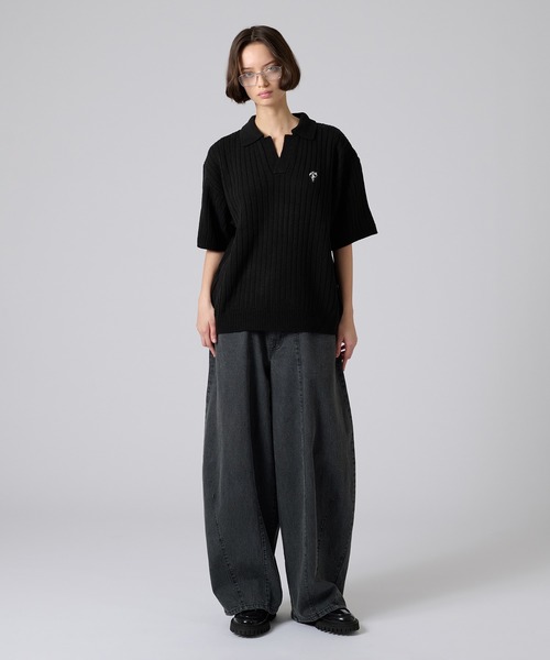 phlannel  スキッパー　ニット　ポロシャツ ONCILY ポロシャツ SKIPPER POLO KNIT SHIRT / スキッパーポロ