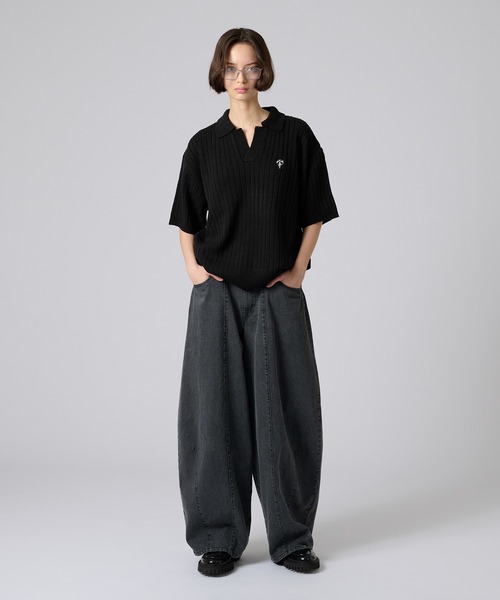 ONCILY ポロシャツ SKIPPER POLO KNIT SHIRT / スキッパーポロ