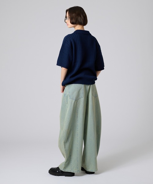 ONCILY ポロシャツ SKIPPER POLO KNIT SHIRT / スキッパーポロ