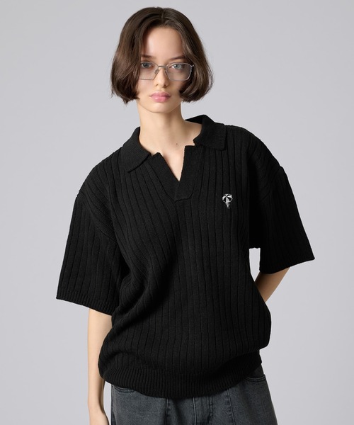 ONCILY ポロシャツ SKIPPER POLO KNIT SHIRT / スキッパーポロ
