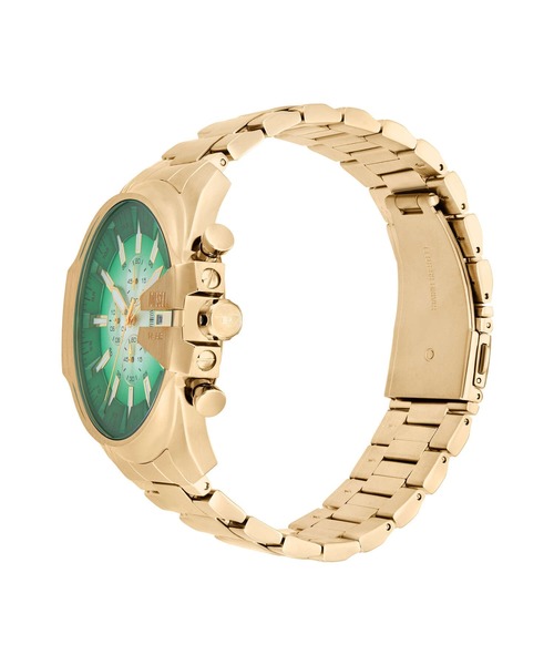 DIESEL 腕時計 DZ4684 WATCH Mega Chief Slim Stainless Steel Watch｜ゴールド