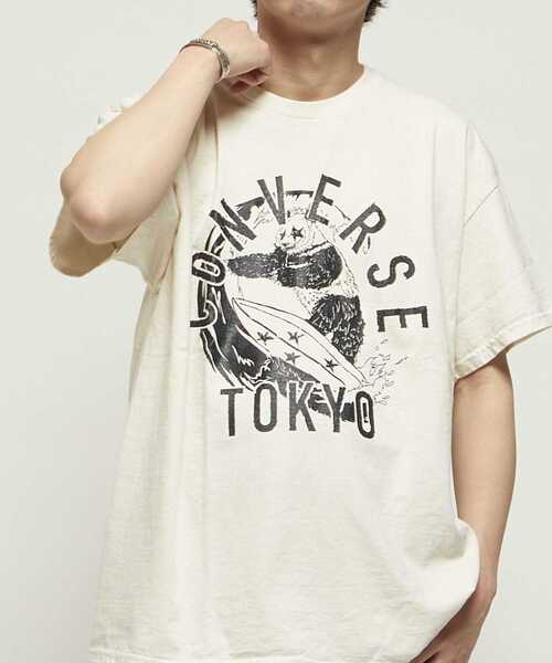 CONVERSE TOKYO tシャツ PANDA GRAPHIC VINTAGE PRINT TEE レディース
