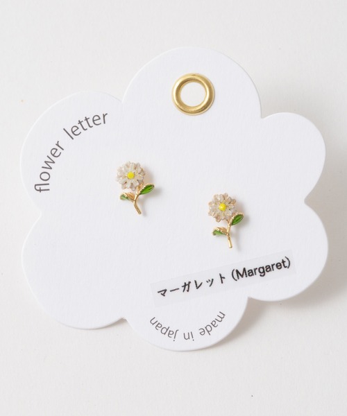 Zoule（ゾーラ） ピアス 花言葉モチーフ ピアス flower letter 「日本