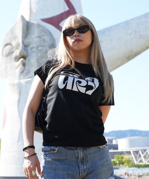 tシャツ ENAコラボTシャツ EYEロゴ Tシャツ カットソー 半袖 ダンス 練習着 レディース メンズ セール】ENAコラボTシャツ EYEロゴ Tシャツ カットソー 半袖