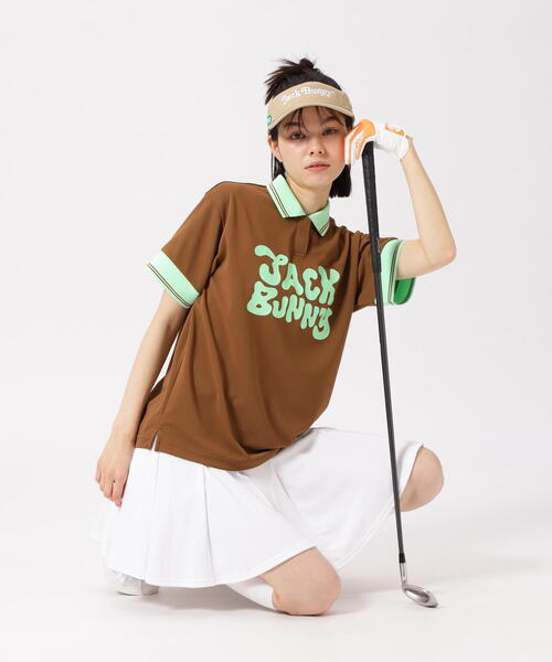 ポロシャツ ポロ 「Jack Bunny!!」フルダルメッシュ半袖ポロシャツ レディース Jack Bunny!! ポロシャツ ポロ 「Jack Bunny!!」フルダル